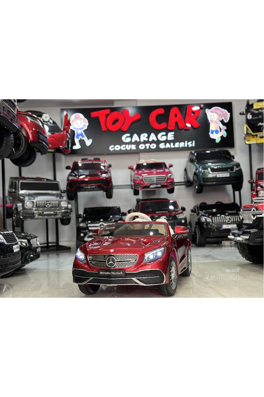 MERCEDES MAYBACH TABLETLİ 12V BORDO