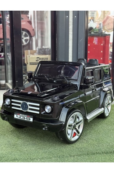 BRABUS SİYAH  METALİK BOYALI AKÜLÜ ARABA 0-6 YAŞ