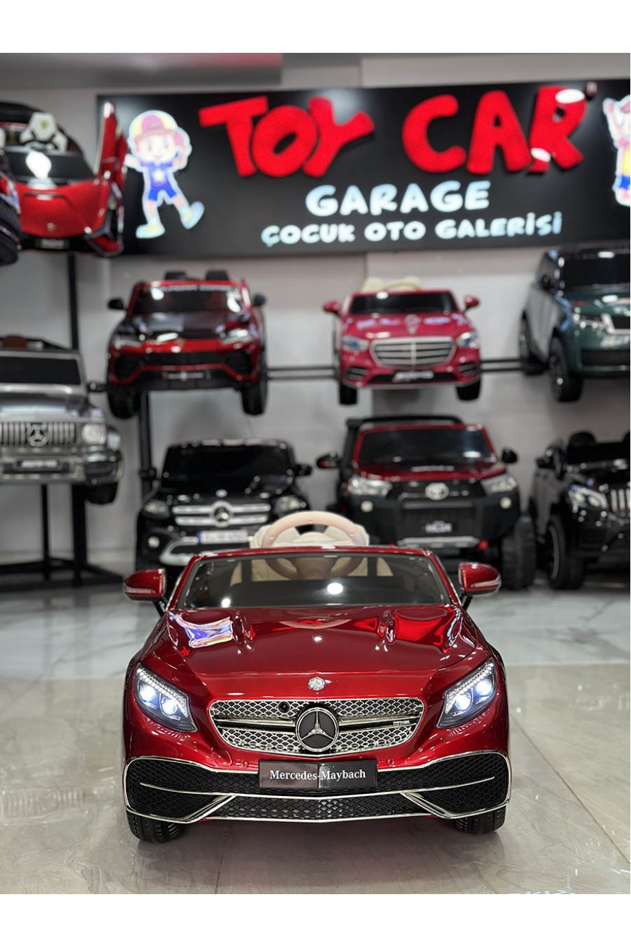 MERCEDES MAYBACH TABLETLİ 12V BORDO