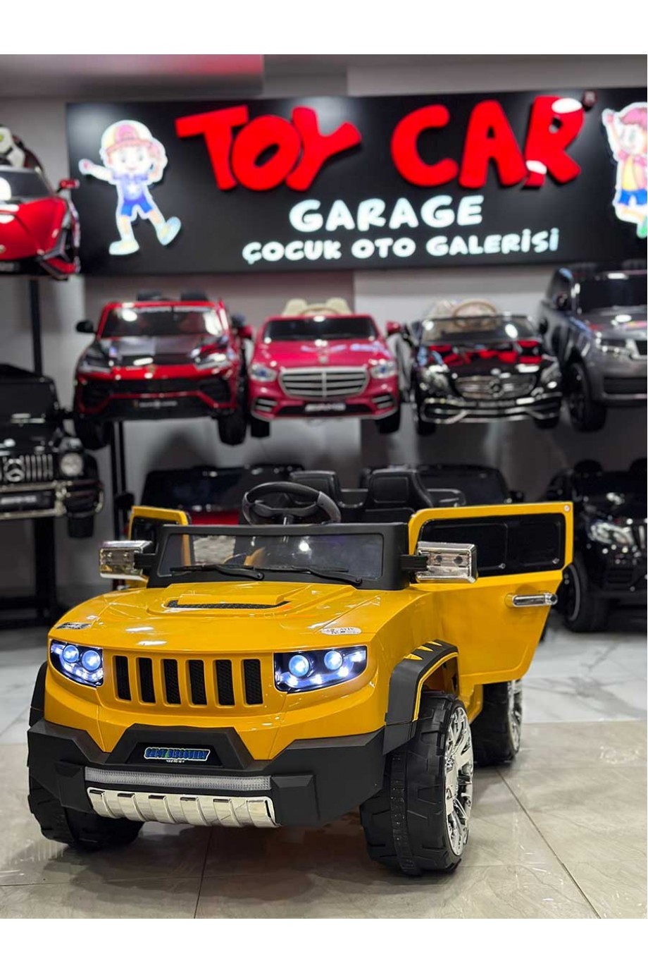 HUMMER JEEP 12V 0-9 YAŞ SARI
