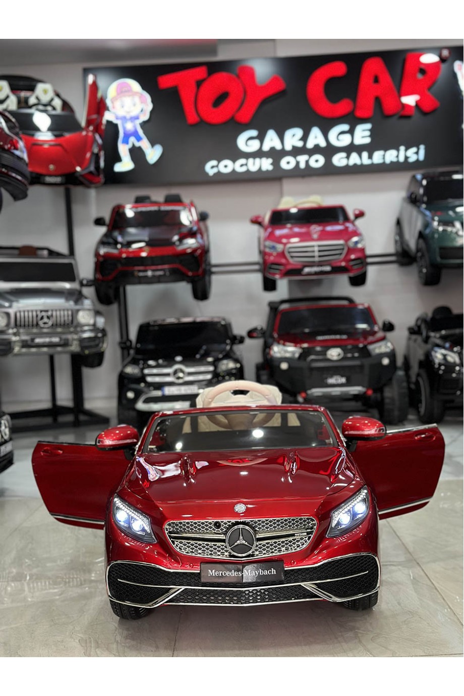 MERCEDES MAYBACH TABLETLİ 12V BORDO