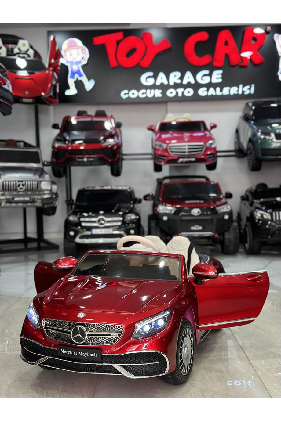 MERCEDES MAYBACH TABLETLİ 12V BORDO