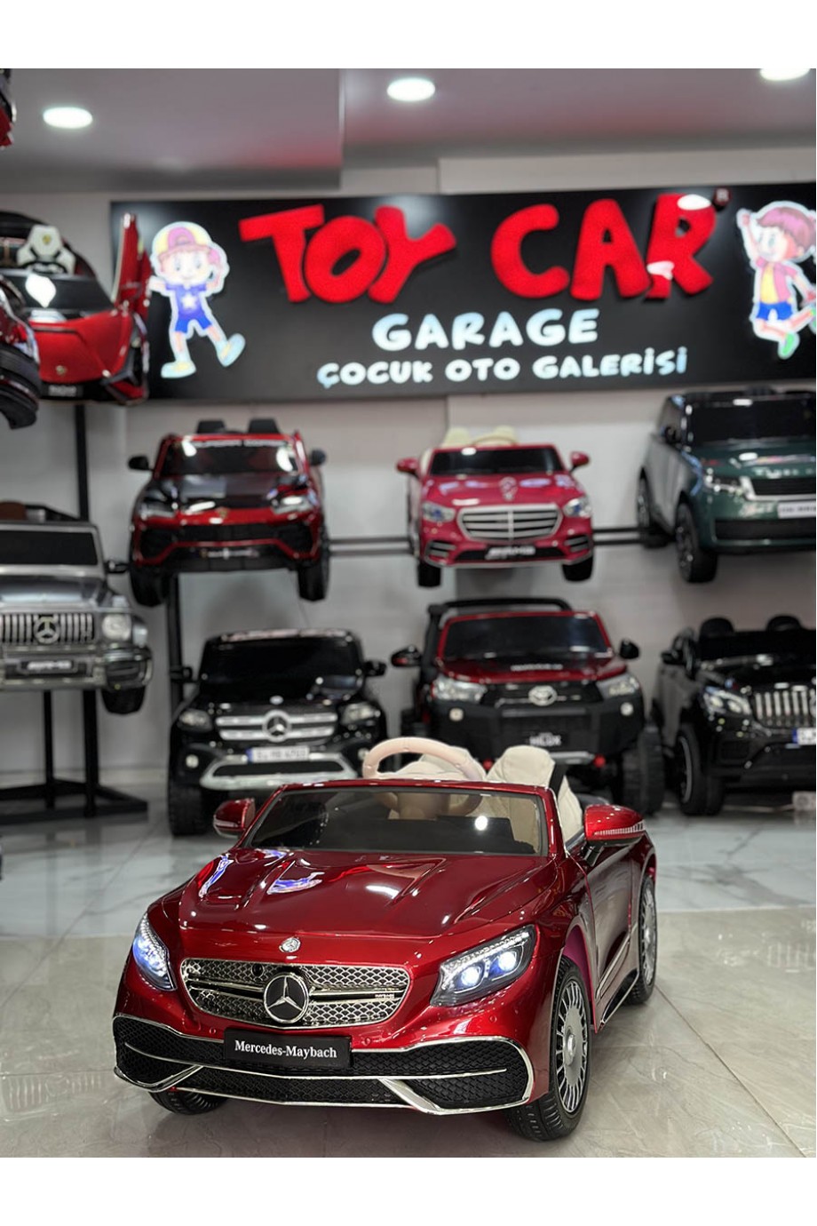 MERCEDES MAYBACH TABLETLİ 12V BORDO