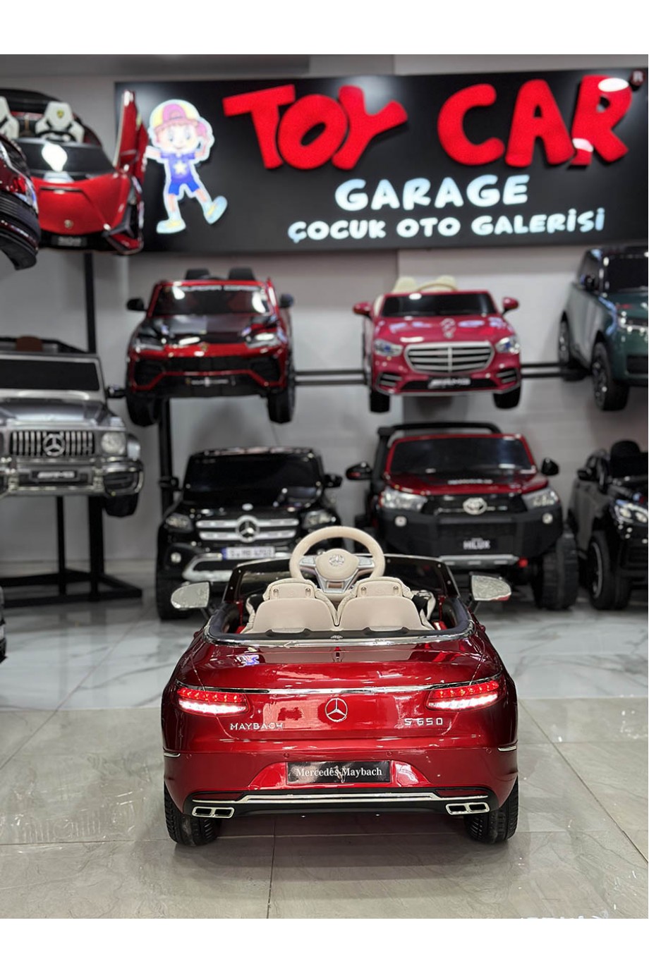 MERCEDES MAYBACH TABLETLİ 12V BORDO