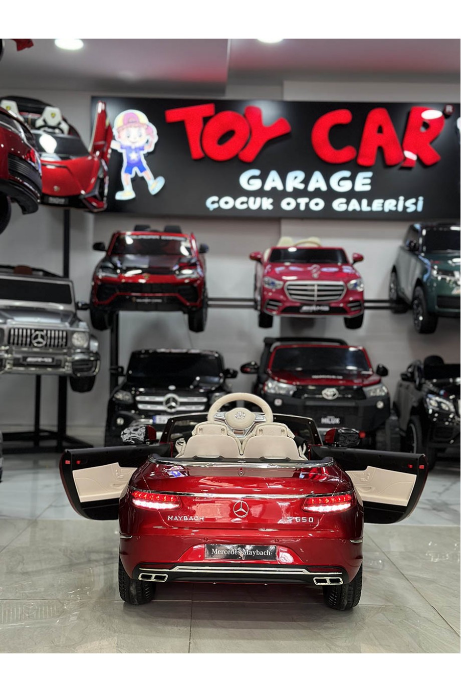 MERCEDES MAYBACH TABLETLİ 12V BORDO