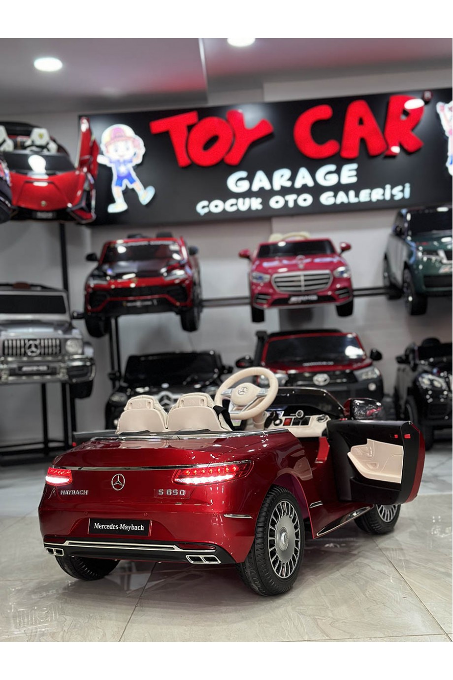 MERCEDES MAYBACH TABLETLİ 12V BORDO