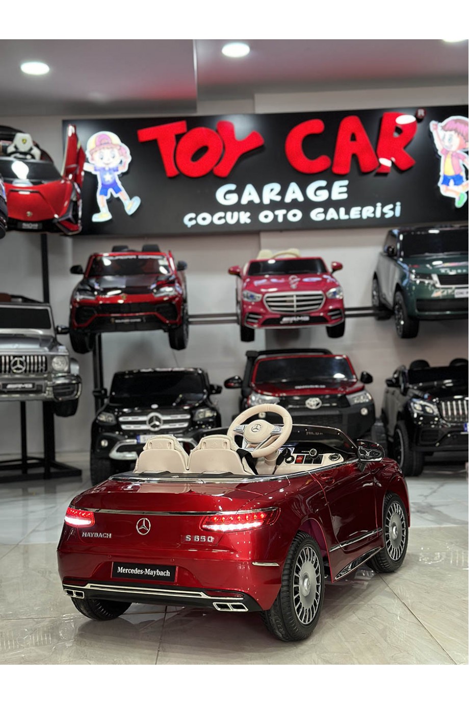 MERCEDES MAYBACH TABLETLİ 12V BORDO