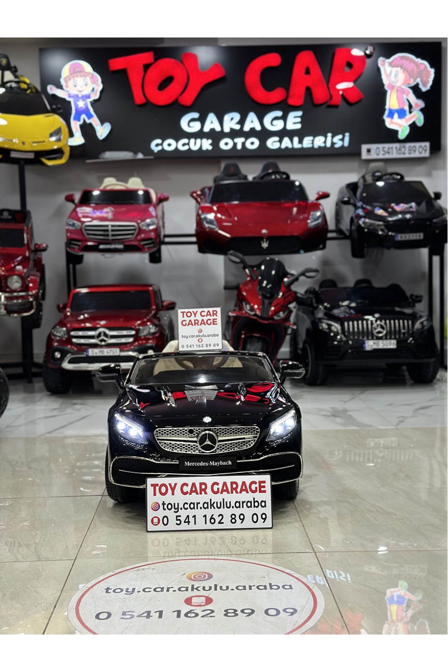 MERCEDES MAYBACH TABLETLİ 12V SİYAH