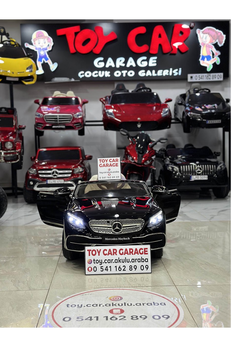 MERCEDES MAYBACH TABLETLİ 12V SİYAH
