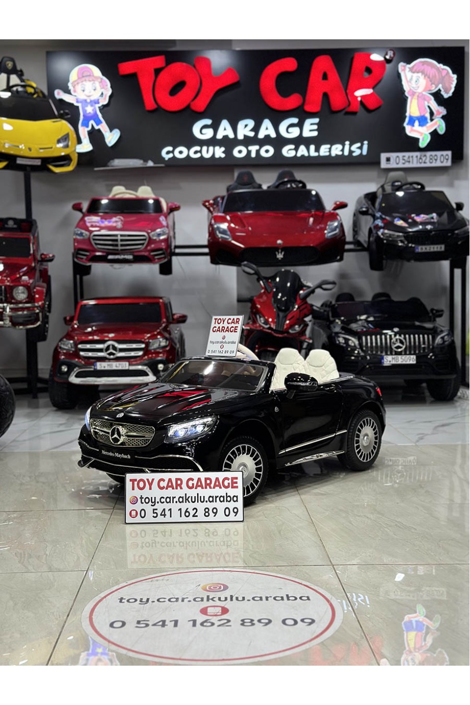 MERCEDES MAYBACH TABLETLİ 12V SİYAH