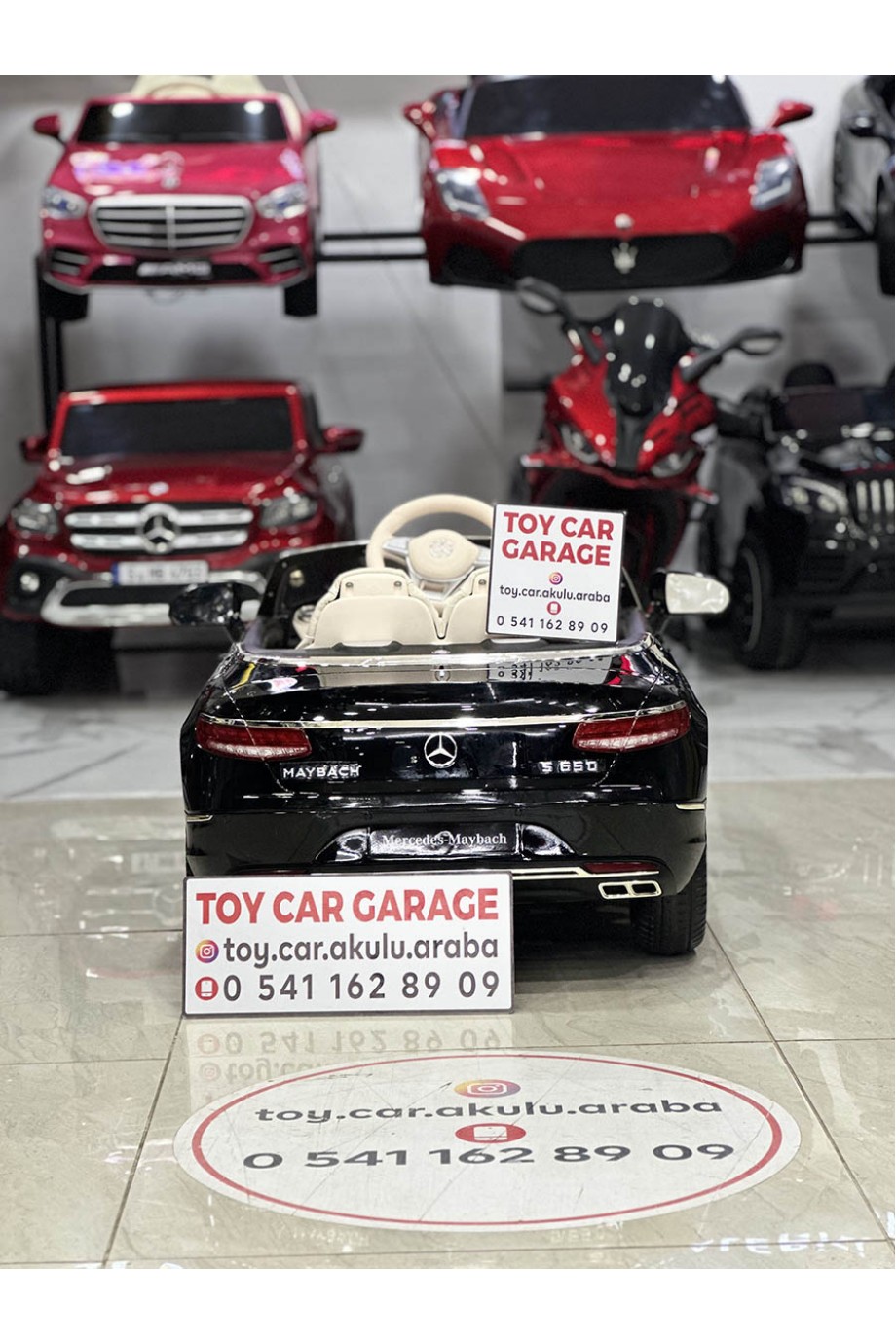 MERCEDES MAYBACH TABLETLİ 12V SİYAH