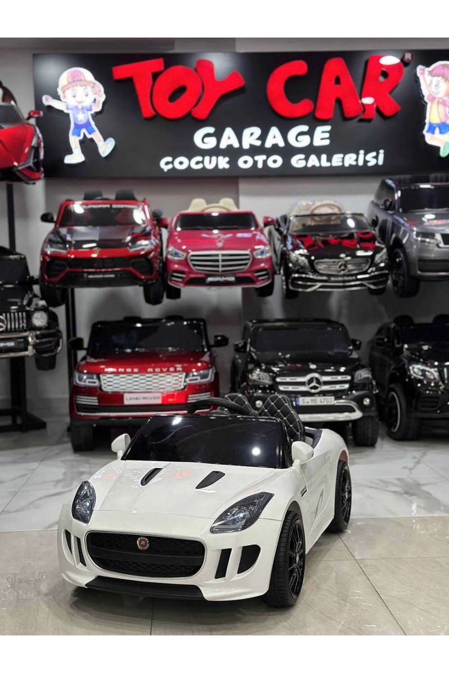 JAGUAR 12V BEYAZ AKÜLÜ ARABA 0-6 YAŞ