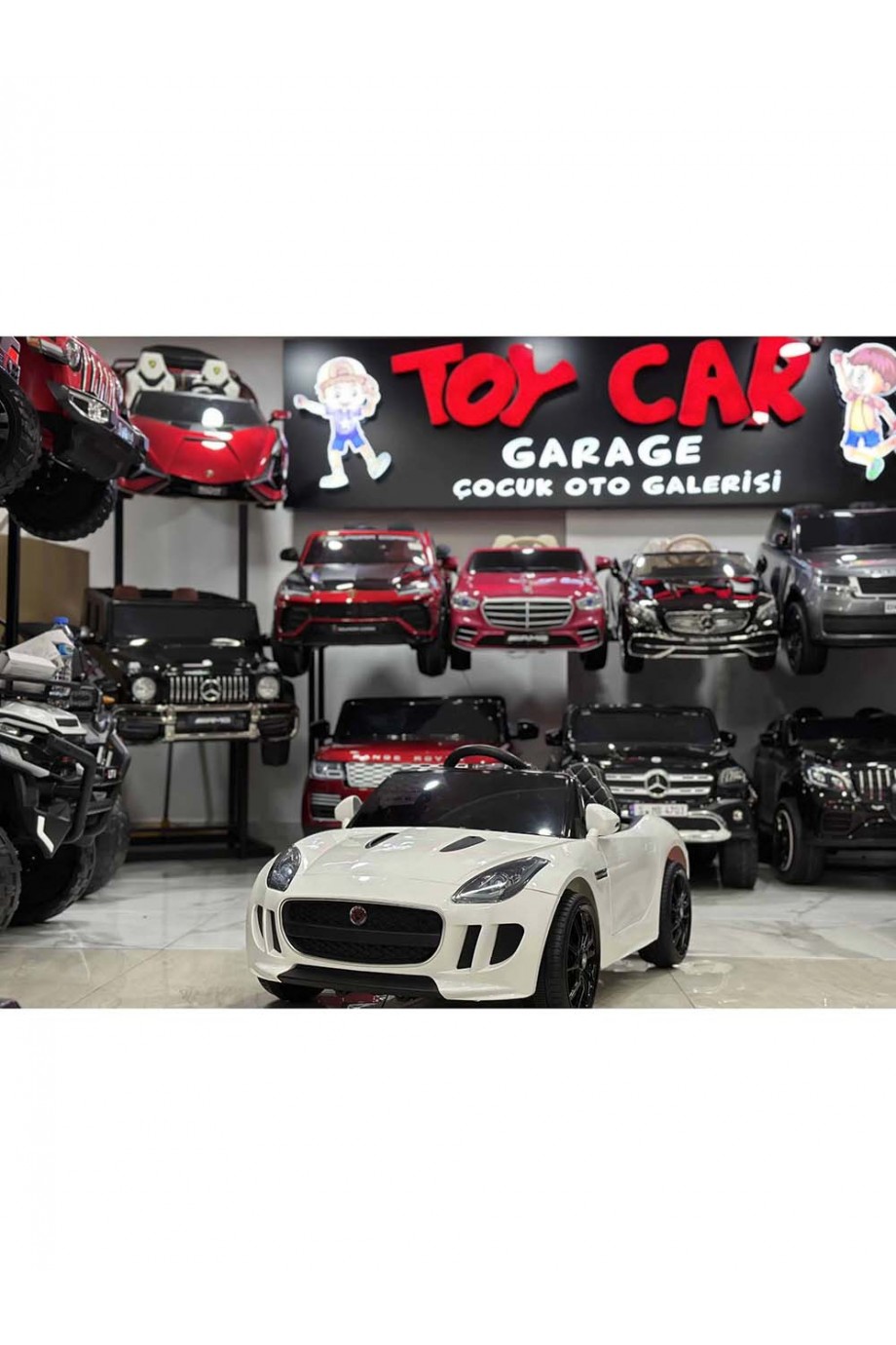 JAGUAR 12V BEYAZ AKÜLÜ ARABA 0-6 YAŞ